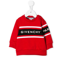 Givenchy Kids Moletom com estampa de logo - Vermelho