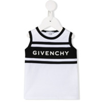 Givenchy Kids Regata listrada com logo - Branco