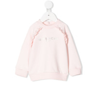 Givenchy Kids Suéter mangas longas com babados - Rosa