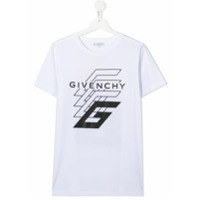 Givenchy Kids TEEN logo print t-shirt - Branco
