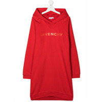 Givenchy Kids Vestido esportivo com estampa de logo - Vermelho