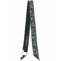 Givenchy Lenço de seda com estampa floral - Preto