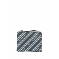 Givenchy logo diagonal stripe coin purse - Azul