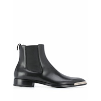 Givenchy metal logo plate chelsea boots - Preto