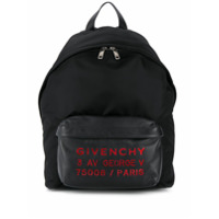 Givenchy Mochila com recortes de couro - Preto