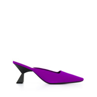Givenchy Mule de couro com salto 70mm - Roxo