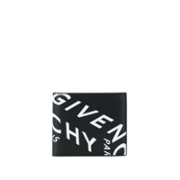 Givenchy refracted logo print wallet - Preto
