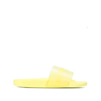 Givenchy Slide com estampa de logo - Amarelo