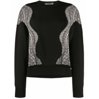 Givenchy Suéter com aplicação de renda - Preto