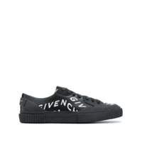 Givenchy Tênis cano baixo com logo Refracted - Preto