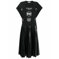 Givenchy Vestido reto com estampa de logo - Preto