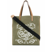 Golden Goose Bolsa tote com estampa gráfica - Verde