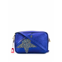 Golden Goose Bolsa transversal com brilho - Azul