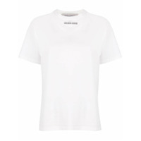Golden Goose Camiseta de algodão com estampa de logo - Branco