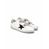 Golden Goose Kids TÃªnis com estampa de leopardo e estrelas - Branco