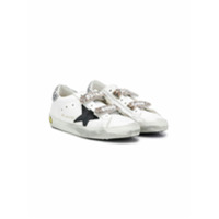 Golden Goose Kids TÃªnis Superstar com velcro - Branco