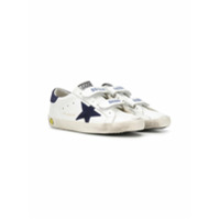 Golden Goose Kids Tênis cano baixo de velcro - Branco