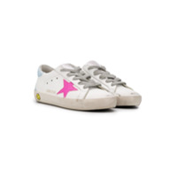 Golden Goose Kids Tênis com detalhe de estrelas - Branco