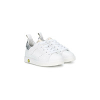 Golden Goose Kids Tênis com detalhe de glitter - Branco