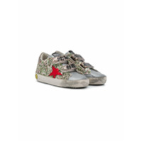 Golden Goose Kids Tênis Old School com brilho - Verde