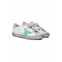 Golden Goose Kids Tênis Superstar com velcro - Branco