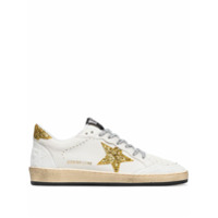 Golden Goose Tênis Ball star de couro com aplicações - Branco