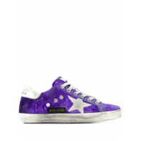 Golden Goose Tênis com textura 'Superstar' - Roxo