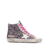 Golden Goose Tênis Francy com brilho - Rosa