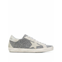 Golden Goose Tênis Superstar com cristais Swarovski - Cinza