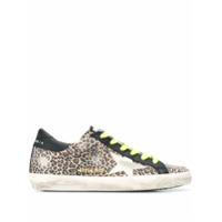 Golden Goose Tênis Superstar com estampa de leopardo - Neutro