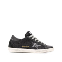 Golden Goose Tênis Superstar com paetês - Preto