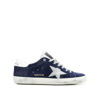 Golden Goose Tênis 'Superstar' de couro e camurça - Azul