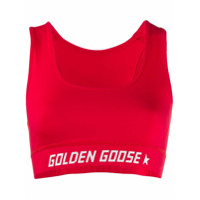 Golden Goose Top esportivo com logo - Vermelho