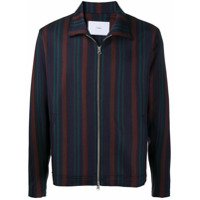 Goodfight Jaqueta bomber com listras - Azul