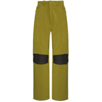 GR10K Calça com recortes nos joelhos - Verde