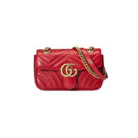 Gucci Bolsa GG Marmont matelassê mini - Vermelho