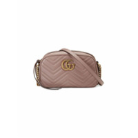 Gucci Bolsa GG Marmont matelassê pequena - Rosa