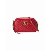 Gucci Bolsa GG Marmont matelassê pequena - Vermelho