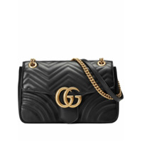 Gucci Bolsa tiracolo GG Marmont matelassê média - Preto