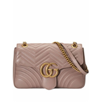 Gucci Bolsa tiracolo GG Marmont matelassê média - Rosa