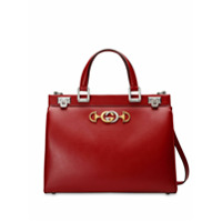 Gucci Bolsa tote Gucci Zumi média de couro - Vermelho