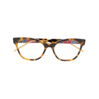 Gucci Eyewear Armação de óculos gatinho - Marrom