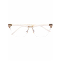 Gucci Eyewear Armação de óculos quadrada - Branco