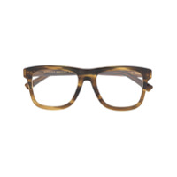 Gucci Eyewear Armação de óculos quadrada - Marrom