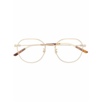 Gucci Eyewear Armação de óculos redonda GG0684O - Dourado