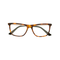 Gucci Eyewear Armação de óculos retangular com efeito tartaruga - 006
