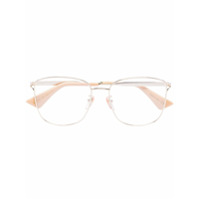Gucci Eyewear Fork square-frame glasses - Dourado