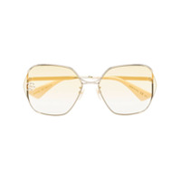 Gucci Eyewear Fork square-frame sunglasses - Amarelo