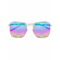 Gucci Eyewear GG-monogram square-frame sunglasses - Azul