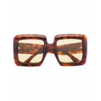 Gucci Eyewear Havana square-frame sunglasses - Marrom